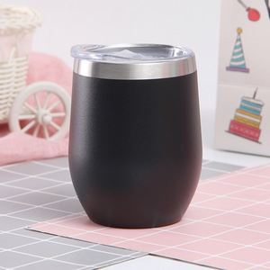 Gobelet à vin avec couvercle, surface enduite de poudre anti-transpiration, 12 oz, cadeau d'anniversaire pour fête au bord de la piscine, terrasse, ASM09 - Product Image 6