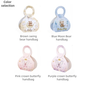 Paquete de 12 Cajas de Dulces con Diseño de Animales de Dibujos Animados, Mariposa, Sirena, Unicornio, Recuerdo de Fiesta, Regalo de Boda, Empaque para <span class=keywords><strong>Chocolate</strong></span> y Galletas - Product Image 6