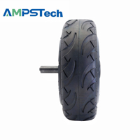 Moteur servo robotique tout-terrain AMPSTech, moyeu de 10 pouces, 48 V CC, 30 Nm, arbre unique, étanche IP67, capacité de charge de 500 kg, roue motrice