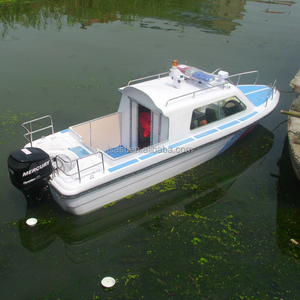 Barco de fibra de vidrio de alta velocidad con velocidad 30-45 km/<span class=keywords><strong>h</strong></span>, yate deportivo de fibra de vidrio, para 10 personas, 40-60HP - Product Image 5