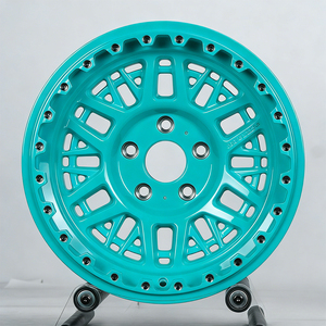 17-24 Inch Bright Cyan Off-Road Forged Wheels with Beadlock Ring | 17x9 Fit for Tank 300 Retrofit &amp; Upgrade - Product Image 1
