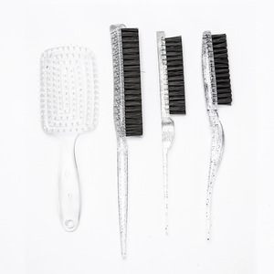 Quick Drying <b>Comb</b> Massage Hollow Straight Hair Styling Transparent <b>Comb</b> Brush Set Large Salon Use Lightweight - Product Image 1