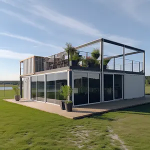 Design Showcases Simple Modular Low Cost Fast Assembly Villa Shipping Container Weight Steel Home