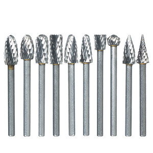 Juego de 10 fresas rotativas de carburo Yunbei Yb de 3-6 mm para tallado de madera - Product Image 5