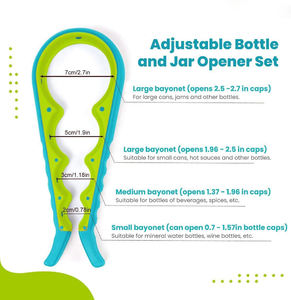 Vente en gros de gadgets de cuisine 4 en 1 ouvre-boîte de conserve manuel multifonctionnel pour enlever le couvercle des bocaux - Product Image 3