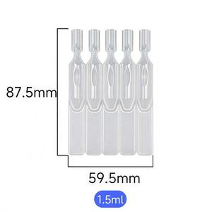 Tubo de llenado de material PE desechable de 1.5ml y 2ml para envasado de líquidos de esencia cosmética con drenaje continuo para suero facial - Product Image 3