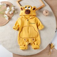 Nuova Tuta alla Moda Primavera/Autunno 2026 per Neonati e Bambini, con Cappuccio, Cerniera e Stampa Cartoon, Perfetta per le Gite