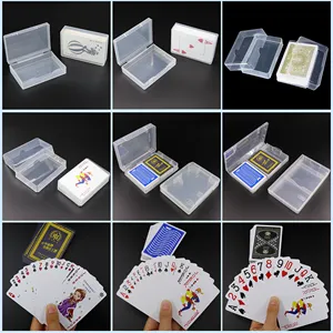 Kotak Kartu Poker Tarot Penyimpanan Bening Putih Promosi dengan Logo PP Casing Permainan Kartu untuk Bermain Kartu Kertas Pokemon