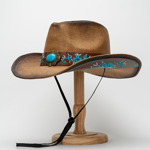 Mode classique femmes chapeau de paille <span class=keywords><strong>Dallas</strong></span> Western Cowboy chapeau <span class=keywords><strong>Jazz</strong></span> Sombrero Stetson Orange Cowboy chapeau de paille pour hommes - Product Image 1