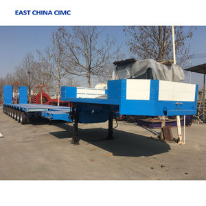 รถพ่วงกึ่งพ่วงแบบเตี้ย/รถบรรทุก/แพลตฟอร์ม/รถพ่วงเตี้ย/รถพ่วงกึ่งพ่วงแบบเตี้ย <span class=keywords><strong>3</strong></span>-4 เพลา ระบบไฮดรอลิกแบบยืดหดได้ - Product Image 4