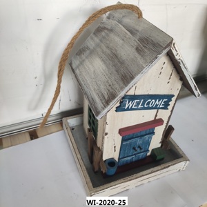 บ้านนกไม้ธรรมชาติ-บ้านนกแขวนทำด้วยมือสำหรับตกแต่งสวนกลางแจ้งบ้านรังนกป่าทนต่อสภาพอากาศ - Product Image 3