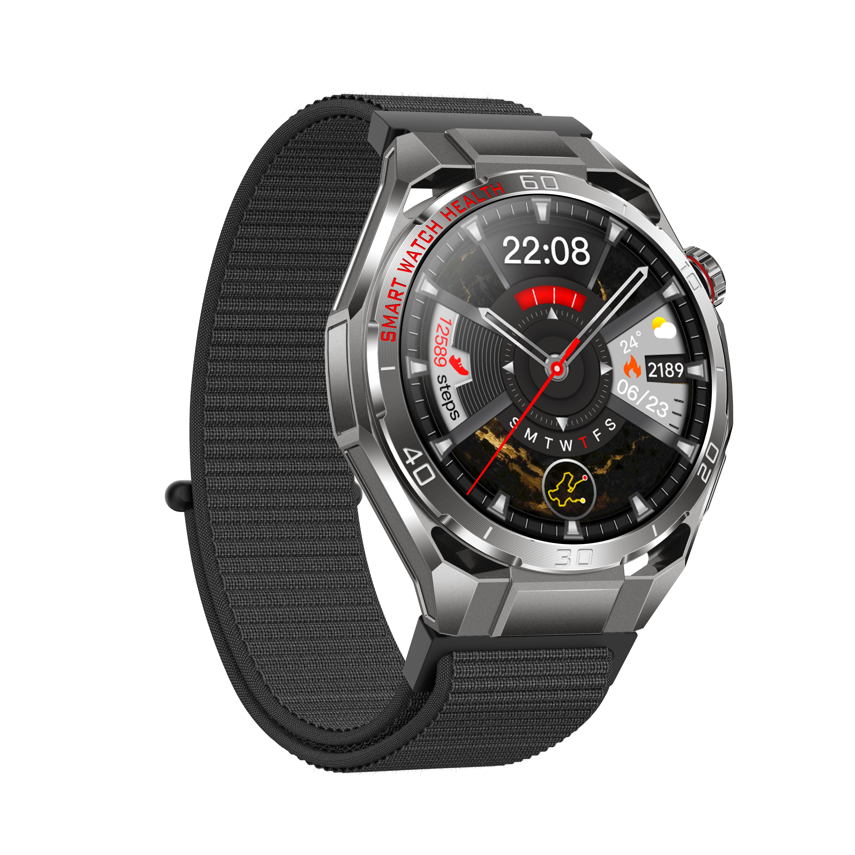 Black woven strap