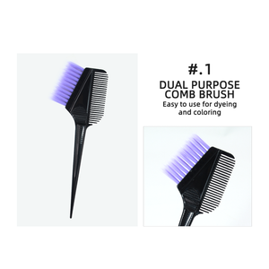 Ensemble de bol et pinceau pour coloration capillaire en plastique noir à prix de gros, outil de <span class=keywords><strong>coiffure</strong></span> de salon, poils en nylon - Product Image 4