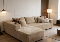 Sofá Moderno en Forma de L, Compresible, para Espacios Pequeños, Apartamentos y Salas de Estar, para 2-3 Personas, Fácil de Mover, Lavable, para Uso en Hoteles