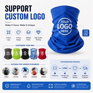 Cache-cou respirant personnalisé, cache-visage, écharpe, protection UV, bandana tubulaire sans couture pour les sports de plein air, le cyclisme, la randonnée, la pêche - Product Image 5