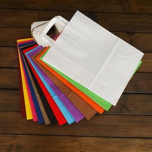 Bolsas de Papel Kraft Biodegradables Ecológicas Clásicas Impresas Personalizadas con Asas para Comida para Llevar/Almuerzo, Transporte de Alimentos para Restaurantes - Product Image 3