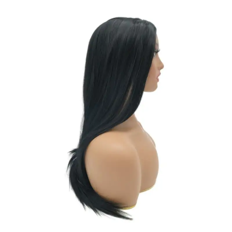 High-Quality Fashion Synthetic Lace Front Wigs Long Straight High-temperature fiber wigs Daily Use