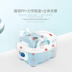 Portable <b>Potty</b> For Children Cartoon Design PP Material 3-6 Years Old Training Toilet For Girls And <b>Boys</b> - Product Image 2