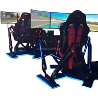 Cockpit de simulateur de course pliable en métal 3DOF-6DOF pour usage intérieur/extérieur, domestique, éducatif, PS4/PS5/PC, pour parcs d'aventure et lieux publics