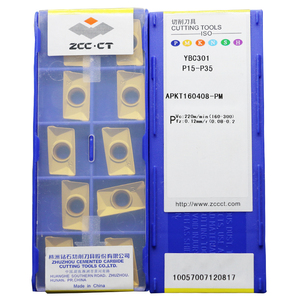 APKT160408-PM Chèn Cacbua 100% <span class=keywords><strong>ZCC</strong></span> <span class=keywords><strong>CT</strong></span> Chính Hãng Dụng Cụ Phay YBC301/YBC3012/YBD152/YBG102/YBG202/YBG205/YBG302 - Product Image 1