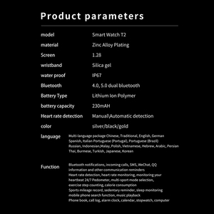 1.28Inch T2 Pro Thông Minh Đồng Hồ T2Pro Sức Khỏe Màn Hình Ngủ Tracker Smartwatch Cho Android IOS Montres Thể Thao Relojes Intelligentes - Product Image 6
