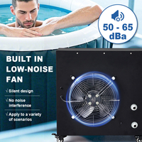 Refroidisseur d'eau industriel pour bain froid, machine à bain de glace, système de récupération d'eau commercial avec filtre, Wifi, 1 CV, refroidisseur portable pour bain de glace