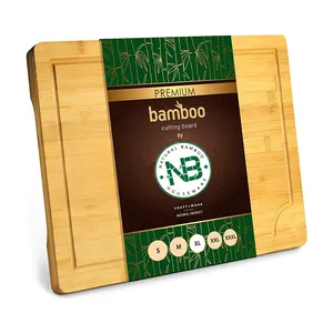 Planche à découper en bambou en bois d'acacia personnalisable, pour cuisine, vente en gros