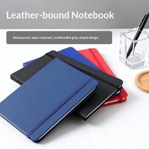 สมุดบันทึกธุรกิจ A5 สมุดบันทึกหนังแกะนุ่ม อุปกรณ์การเรียน สมุดบันทึกแนวนอน ปกแข็งแบบนุ่ม - Product Image 2