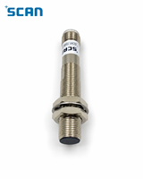 Capteur de proximité inductif SCAN 4 mm DC 2 fils NO M12 10-60 V DC 1 kHz à couple élevé IP67 blindé en laiton nickelé