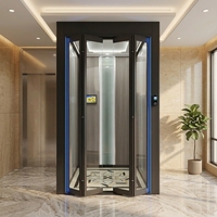 Suite de luxe moderne pour hôtel, appartement au design compact, finition esthétique, système de porte d'ascenseur silencieux en métal