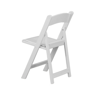 Sunzo Outdoor <strong>White</strong> Colors Wedding Banquet Event Foldable Plastic Resin <strong>Folding</strong> <strong>Chairs</strong> - Product Image 3