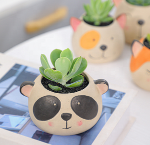 Pot succulent animal pour la décoration <span class=keywords><strong>de</strong></span> la maison et du jardin Forme céramique directe d'usine Mini animal mignon utilisé avec fleur/plante verte - Product Image 5