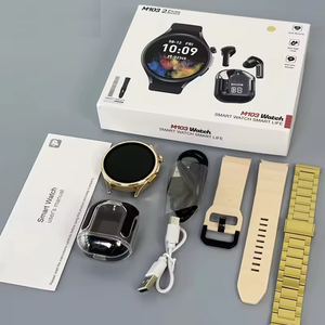 M103 Thời Trang Vòng Relojes Thông Minh Đồng Hồ 2 Trong En 1 Với Tai Nghe Wearable Thiết Bị Loạt <span class=keywords><strong>9</strong></span> Siêu 2024 Smartwatch Cho Người Đàn Ông Phụ Nữ - Product Image 2