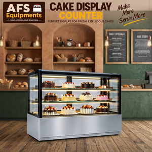 ตู้เย็นแบบไม่ต้องละลายน้ำแข็ง AFS Equipments สำหรับใช้งานเชิงพาณิชย์ ขนาด 1500x700x800 มม. สแตนเลส ชั้นวางกระจก 3 ชั้น ปรับระดับได้ - Product Image 4