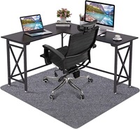 Tapis de sol en feutre antidérapant et imperméable pour chaise de bureau, adapté aux sols en bois dur