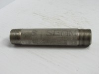 PLC NEW NO NAME 316 S/S STAINLESS STEEL PIPE NIPPLE SCH 80 3/4"NPT 5"L THREADED Warranty Product