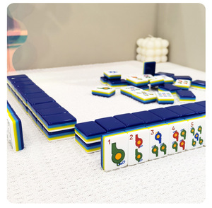 Tuiles de Mahjong en plastique sur le thème du sport moderne, portables, prêtes à être expédiées - Product Image 3