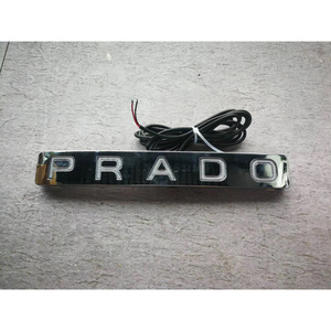แถบไฟ LED กรอบป้ายทะเบียนด้านหลังชิ้นส่วนรถยนต์ความโลภสำหรับ Prado FJ150กระจกมองหลังโครเมี่ยม - Product Image 2
