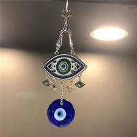Pendentif mural, amulette main de fatma, pendentif en cristal, main de fatma, voiture à pompons, nouvelle collection