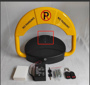 Dispositivo di bloccaggio del Guardrail in acciaio alimentato ad energia solare e a batteria per apparecchiature di parcheggio a distanza per proteggere i parcheggi - Product Image 1
