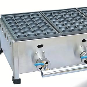 Nouvelle Arrivée Machine à Takoyaki Multifonctionnelle à Gaz Antiadhésive, <span class=keywords><strong>Gaufrier</strong></span> à Boulettes de Poisson, Gril Japonais à Boulettes de Poulpe à 3 Plaques en Promotion - Product Image 2