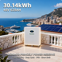 Baterai Lithium Ion 30kWh 48V 628Ah untuk Sistem Panel Surya Tipe Berdiri Lantai dengan Roda