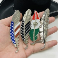 Épingles et badges personnalisés drapeaux nationaux, émail souple, émail dur, drapeaux classiques USA Mexique, en métal pour chapeau et plume
