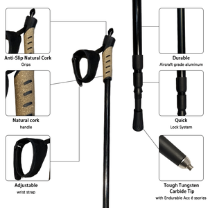 Bâtons <span class=keywords><strong>de</strong></span> <span class=keywords><strong>ski</strong></span> ultralégers <span class=keywords><strong>de</strong></span> haute qualité Feistel, bâtons <span class=keywords><strong>de</strong></span> marche nordique en <span class=keywords><strong>carbone</strong></span>, bâtons <span class=keywords><strong>de</strong></span> trekking, Alpenstocks - Product Image 3