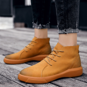Nouvelles bottes en cuir véritable antidérapantes et imperméables de grande taille pour hommes - Product Image 5