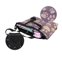 Tas Selempang Kasual Wanita Afrika Cantik dengan Motif Bunga, Penutup Ritsleting Tahan Lama, Tas Kain Cetak Afrika untuk Wanita