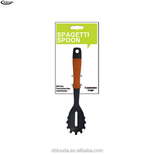 Hot Sale Nylon Kitchen Utensils <strong>Spaghetti</strong> <strong>Spoon</strong> Single PC Packed with Tie Card Nylon Cooking <strong>Spaghetti</strong> Tools Pasta <strong>Spoon</strong> - Product Image 1