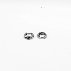 Pendientes de aro de acero de titanio Steel Wings, acero inoxidable 316, joyería de moda unisex, otoño 2024, diseño geométrico, fáciles de poner. - Product Image 2
