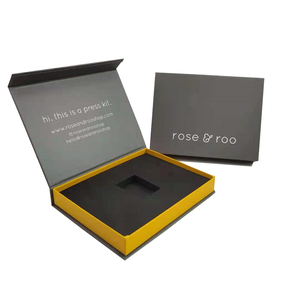 High Quality Recycled Materials Custom Rigid Gift <b>Boxes</b> Clear Window Magnetic Lid Embossing Custom Logo Transparent Packaging - Product Image 4