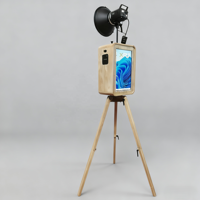Photomaton en bois pour selfies, miroir pour iPad, machine de photomaton pour événements et mariages